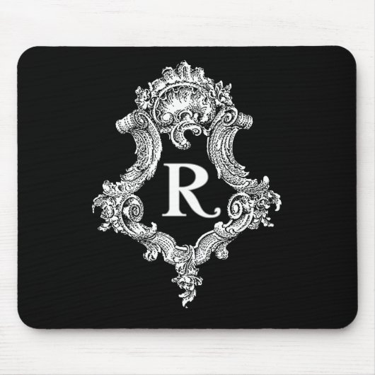 R-Monogramm-Initiale Mousepad (Vorne)