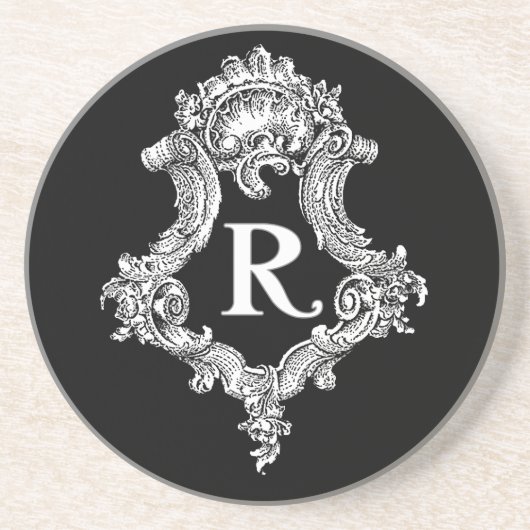 R Monogramm Untersetzer (Vorne)