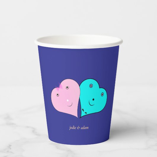 r & mrs herzen Bevorzugung Box Pappbecher (Rückseite)