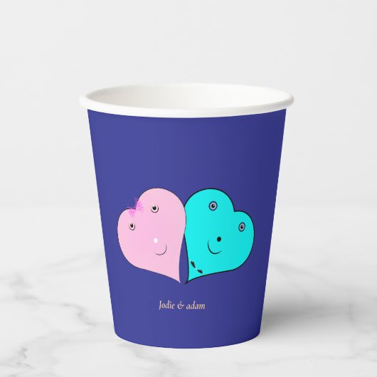 r & mrs herzen Bevorzugung Box Pappbecher (Vorderseite)