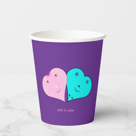 r & mrs herzen Bevorzugung Box Pappbecher (Vorderseite)