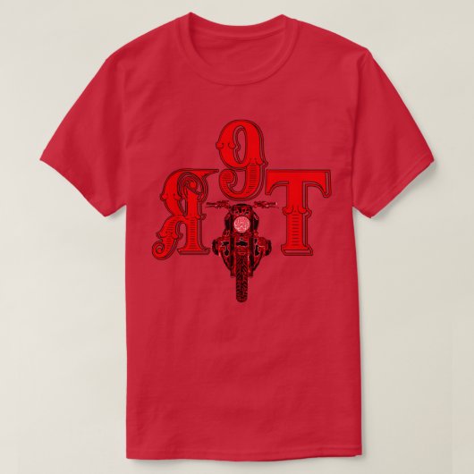 R Ninet schwarz und rot T-Shirt (Design vorne)
