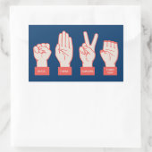 R-P-S-TS RECHTECKIGER AUFKLEBER (Tasche)