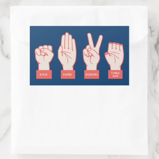 R-P-S-TS RECHTECKIGER AUFKLEBER (Tasche)