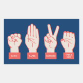 R-P-S-TS RECHTECKIGER AUFKLEBER (Vorderseite)