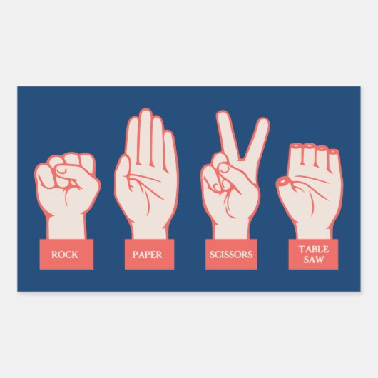 R-P-S-TS RECHTECKIGER AUFKLEBER (Vorderseite)