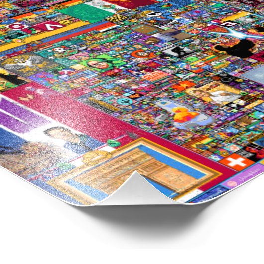 R/Place Final Erholung vor der Void Fotodruck (Ecke)