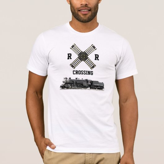 R.R. Überfahrt-u. Dampf-Lokomotive T-Shirt (Vorderseite)