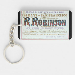 R Robinson Clipper Segelschiff 1863 Schlüsselanhänger
