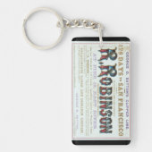 R Robinson Clipper Segelschiff 1863 Schlüsselanhänger (Vorderseite)