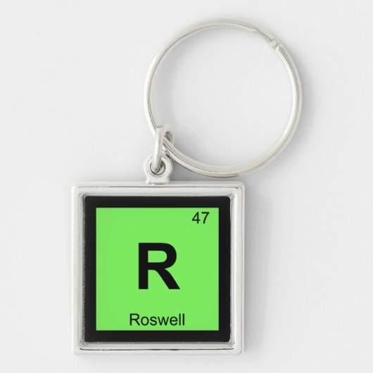 R - Roswell New Mexico Chemistry Periodic Table Schlüsselanhänger (Vorne)
