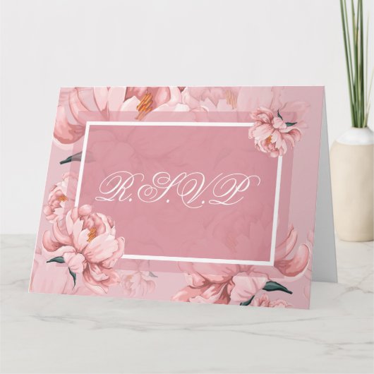R.S.V.P Geklappte Grußkarte Karte (Vorderseite)