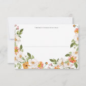 R.S.V.P. Karte Blumenmuster botanisches Hochzeitth (Rückseite)