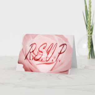 R.S.V.P: Rosa Blume: Einladung