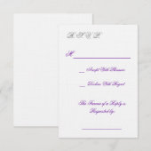 R.S.V.P. RSVP KARTE (Vorne/Hinten)