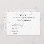 R.S.V.P RSVP KARTE (Vorne/Hinten)