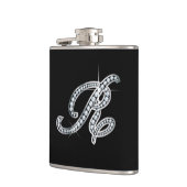 R Script "Diamond Bling"-Flasche Flachmann (Links)