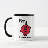 R steht für Rüpel Tasse (Links)