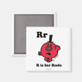 R steht für Rüpelhaft Magnet (Vorderseite/Rückseite)