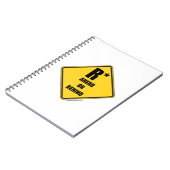 R-Sterne-Warnschild nach vorne oder hinten Notizblock (Linke Seite)