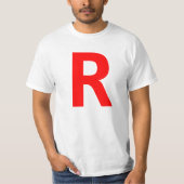 R T-Shirt (Vorderseite)