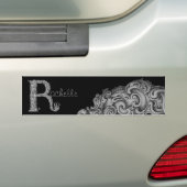 R - The Falck Alphabet (Silvery) Autoaufkleber (Auf Auto)