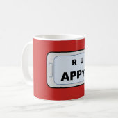 R U APPy ? Tasse (Vorderseite Links)
