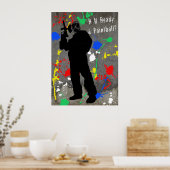 R U Bereit 4 Paintball? Poster (Küche)