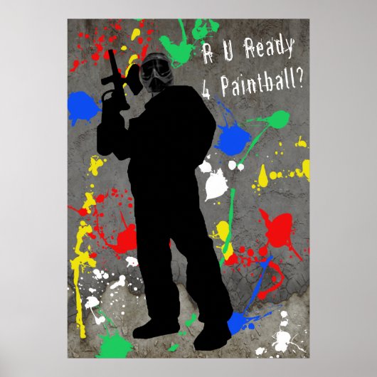 R U Bereit 4 Paintball? Poster (Vorne)