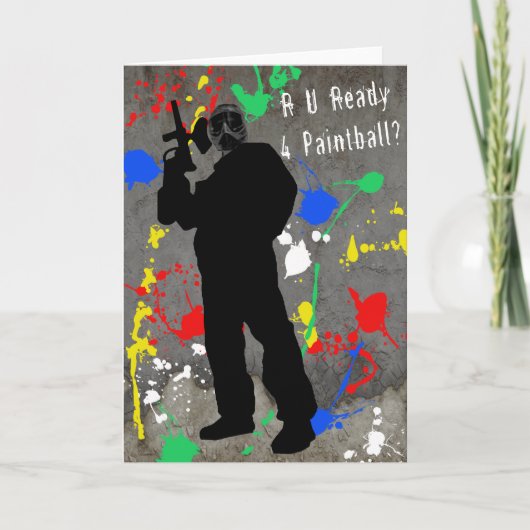 R U bereiten Paintball 4 vor? Karte (Vorderseite)