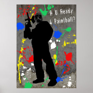 R U bereiten Paintball 4 vor? Poster