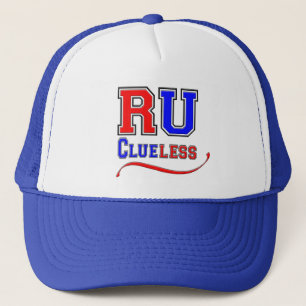 R U CLUELESS Funny Spaß Joke Alberne Uni Stil Truckerkappe