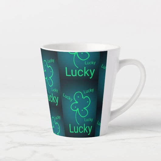 R U Gefühl Lucky Latte Tasse (Rechts)