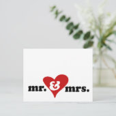 r und mrr mit Herz Postkarte (Stehend Vorderseite)