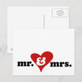 r und mrr mit Herz Postkarte (Vorne/Hinten)