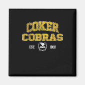 R Uni Cobras Arch Retro für Männer Frauen Magnet (Vorne)