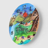 r v there yet wall clock große wanduhr (Winkel)