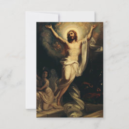 R.W. Ekman’s Resurrection of Christ Holy Card Dankeskarte
