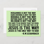 R.W.SCHAMBACH QUOTEN, MUTTER MARY IST NICHT DER WE POSTKARTE (Vorne/Hinten)