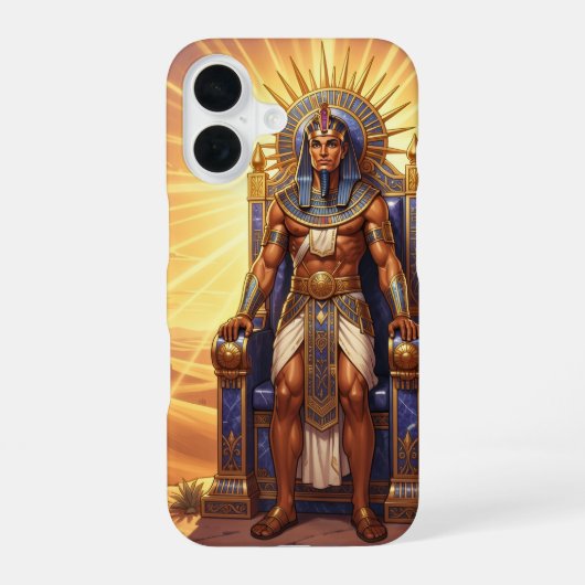 Ra – Ägyptischer Sonnengott iPhone 16 Hülle (Rückseite)