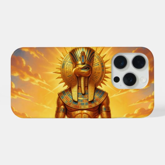 Ra – Egyptian Sun God´1 iPhone Hülle (Rückseite (Horizontal))