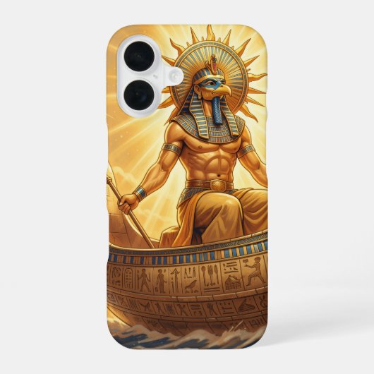 Ra – Egyptian Sun God´3´ iPhone 16 Hülle (Rückseite)