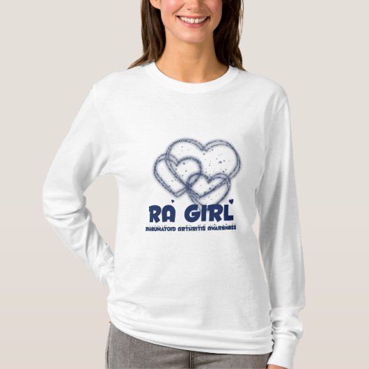 RA Mädchen-Herz-Entwurf:: Rheumatoide Arthritis T-Shirt (Vorderseite)
