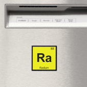 Ra - Periodisches Symbol für Radium Chemistry Magnet (In Situ (Geschirrspüler))