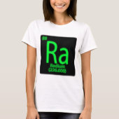 Ra Radium leuchtet im Dunkeln. Radium wird wie T-Shirt (Vorderseite)