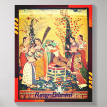 Raag BilawalWrapped Leinwand Foto Tile