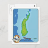 Raasay scotland Karte (Vorne/Hinten)