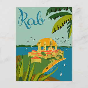Rab Island, Kroatien Postkarte