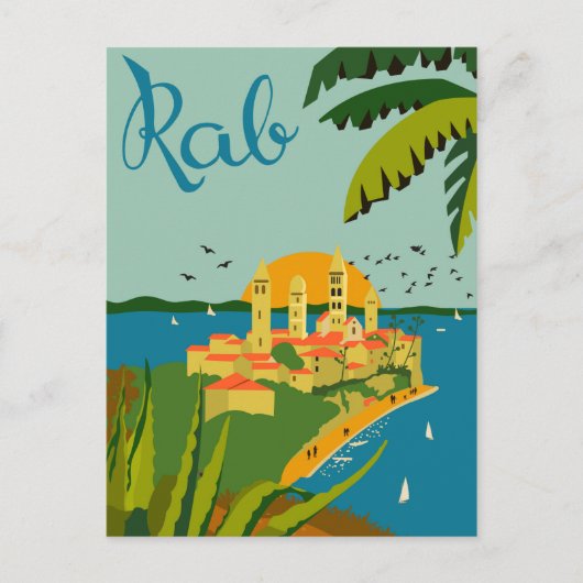 Rab Island, Kroatien Postkarte (Vorderseite)