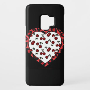 RAB Kirschen Leopard Print Heart Rockabilly Case-Mate Samsung Galaxy S9 Hülle